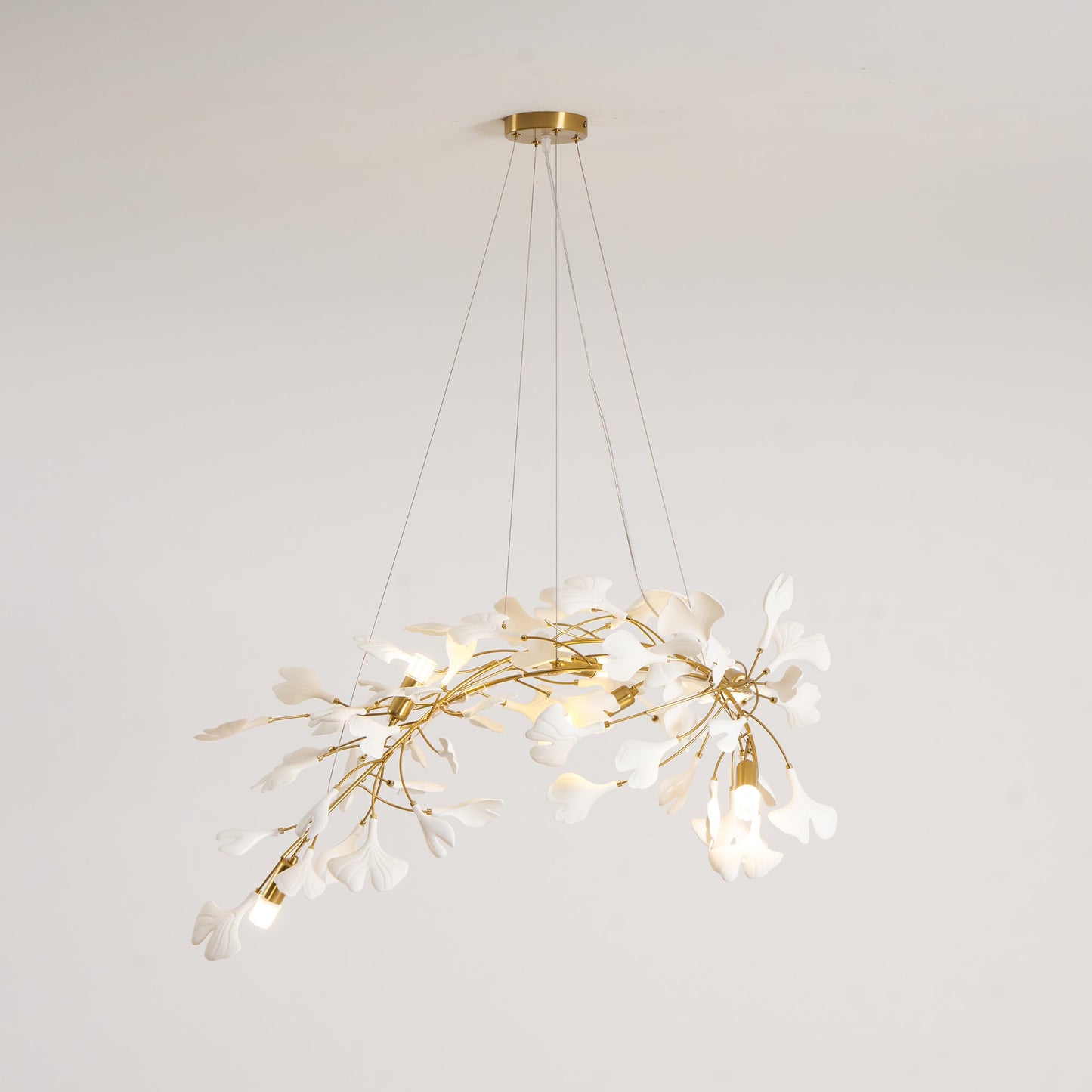 Gingko Ceramic Branch Chandelier A