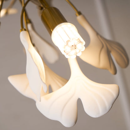 Gingko Ceramic Branch Chandelier A