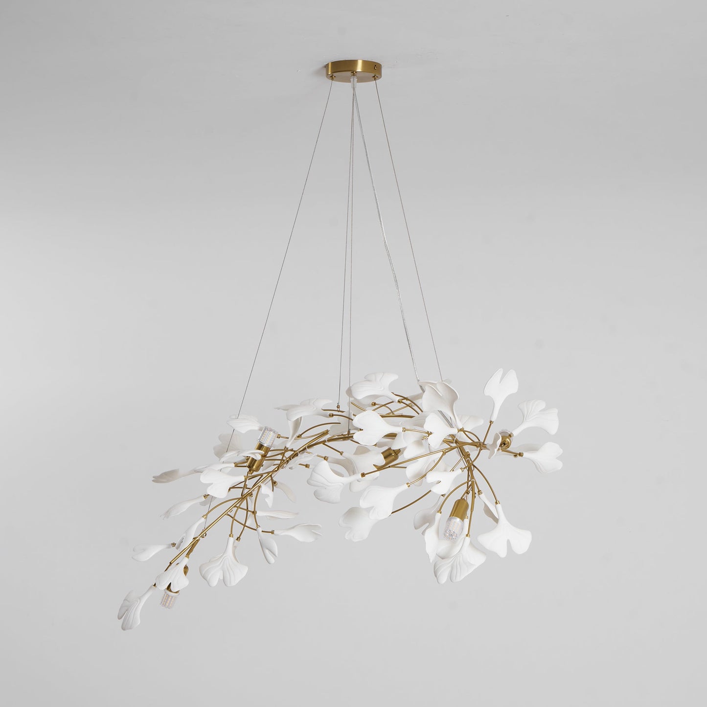 Gingko Ceramic Branch Chandelier A