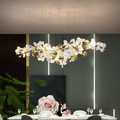 Gingko Ceramic Branch Chandelier Z
