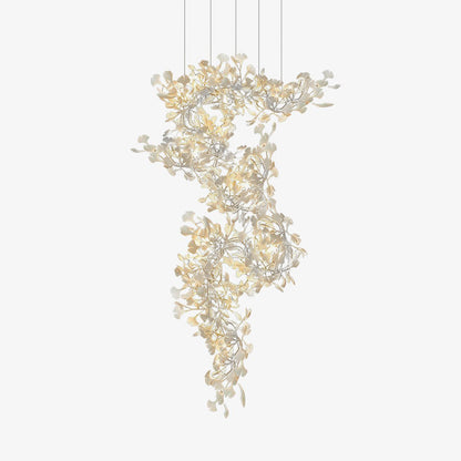 Gingko Ceramic Branch Chandelier F