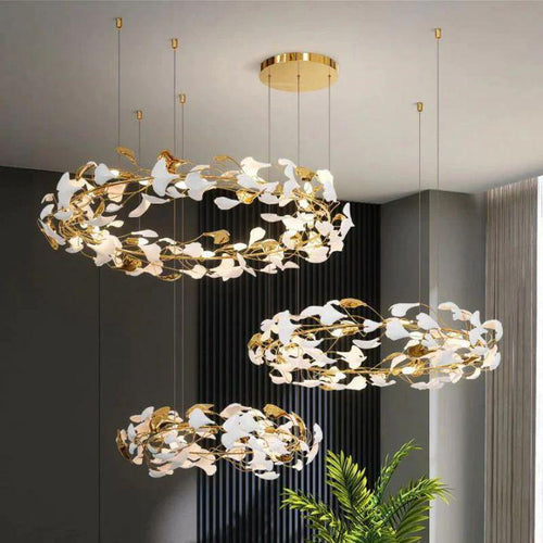 Ginkgo Rings Branch Chandelier - Richardrider