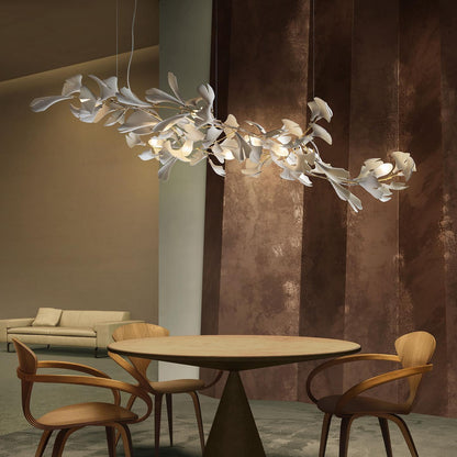 Gingko Ceramic Branch Chandelier E