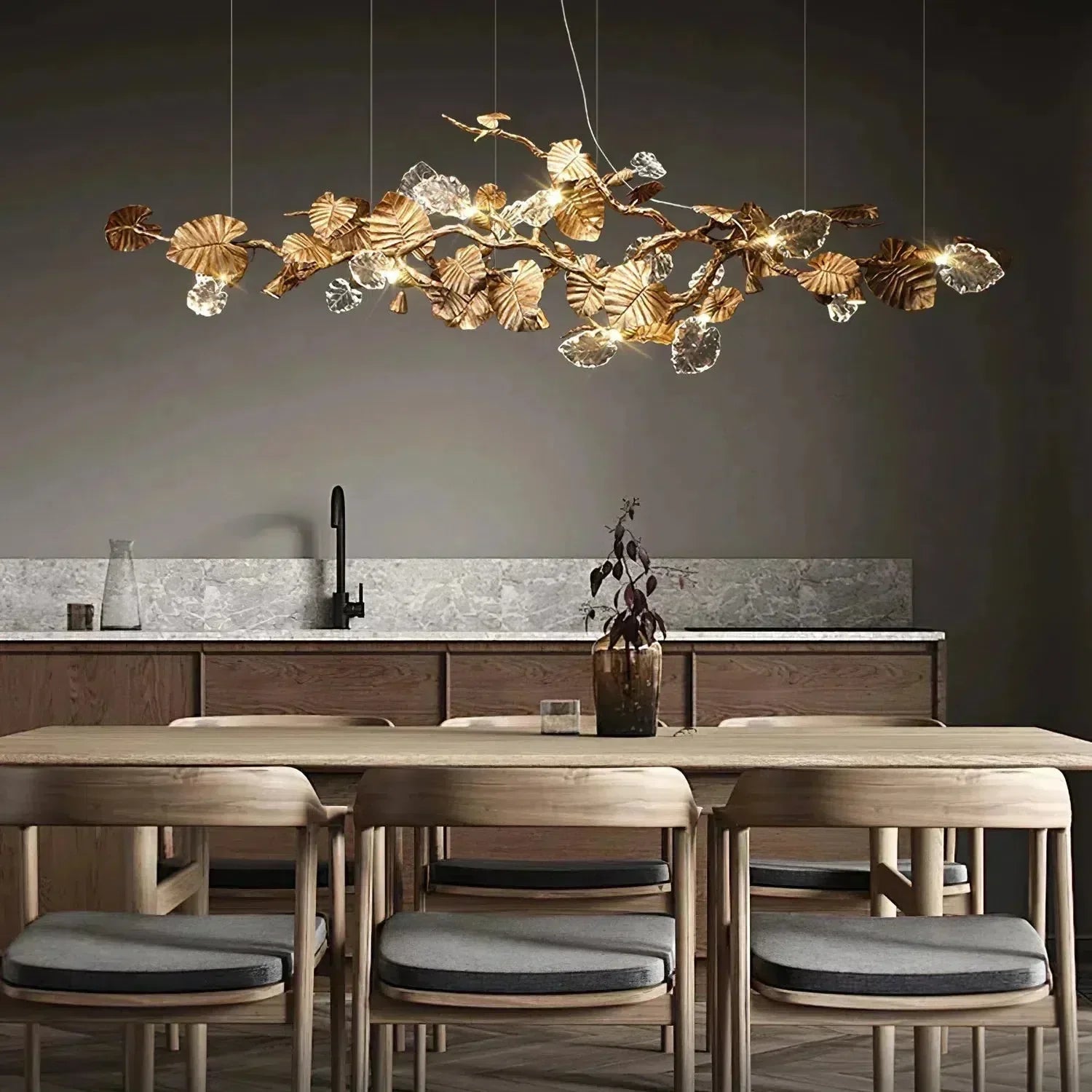 Gold Leaf Chandelier - Richardrider