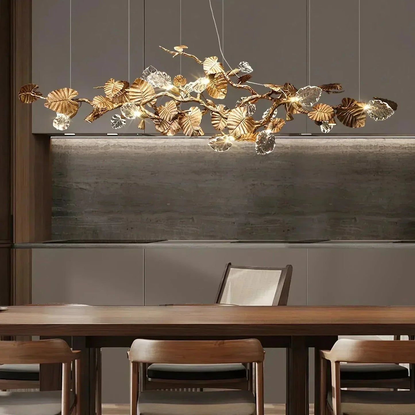 Gold Leaf Chandelier - Richardrider