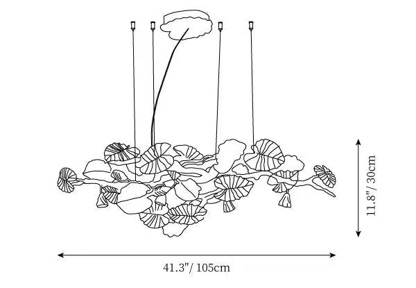 Gold Leaf Chandelier - Richardrider