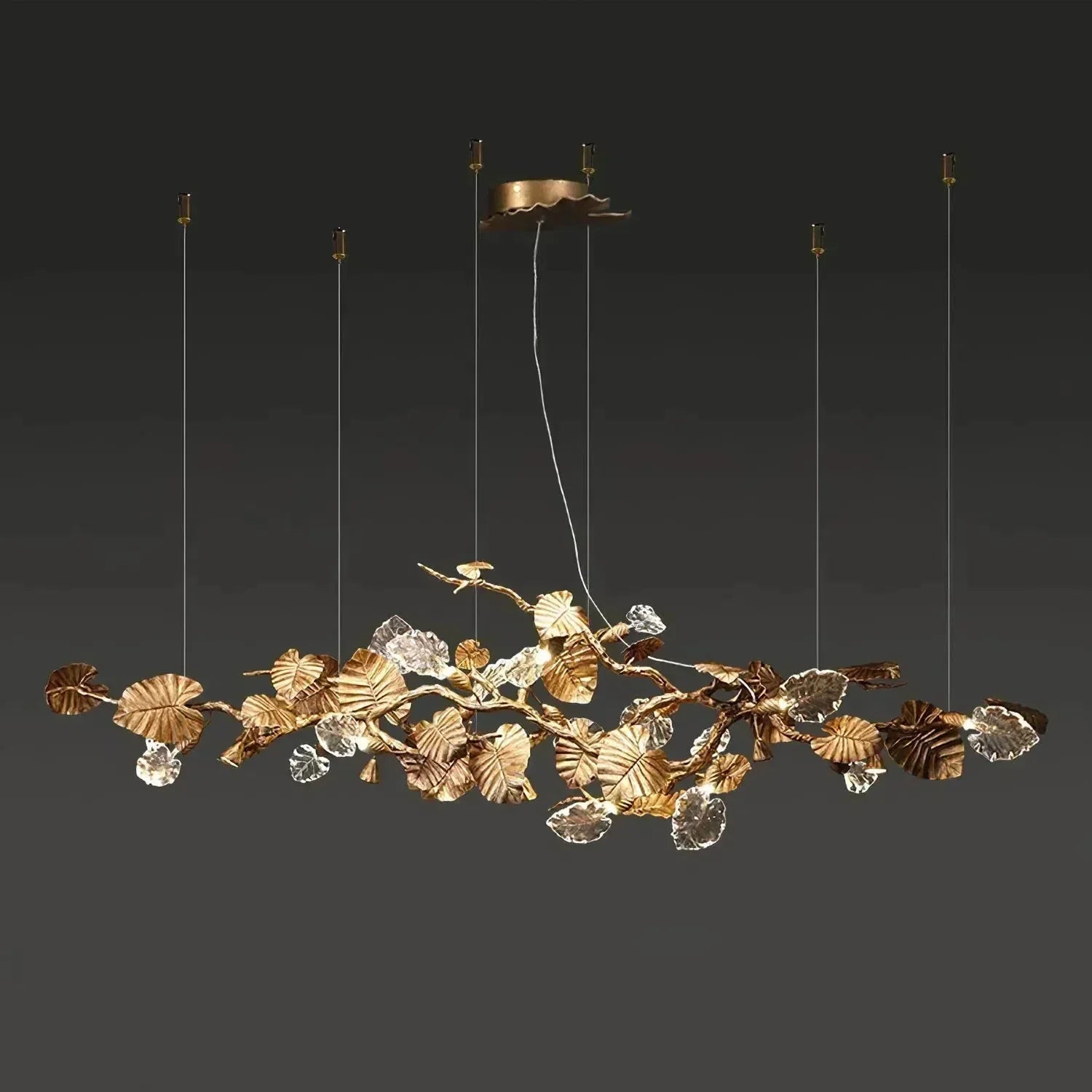 Gold Leaf Chandelier - Richardrider