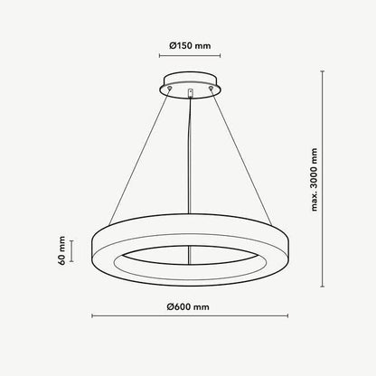 Halo Ring Alabaster Natural Stone Chandelier - Richardrider