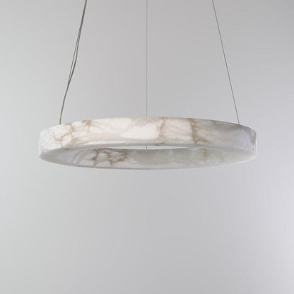 Halo Ring Alabaster Natural Stone Chandelier - Richardrider