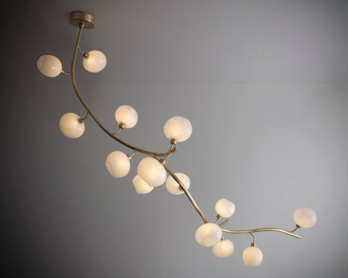 Modern Linear Brass Branches Chandelier for Dining Room - Richardrider