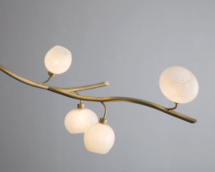 Modern Linear Brass Branches Chandelier for Dining Room - Richardrider