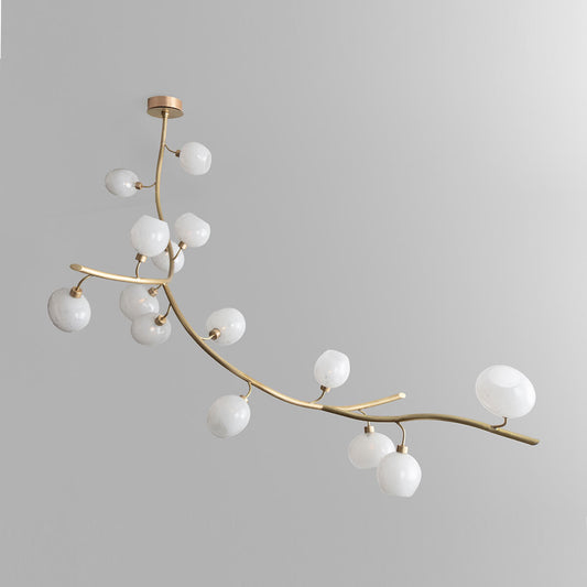 Modern Linear Brass Branches Chandelier for Dining Room - Richardrider