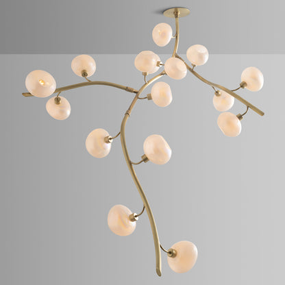 Modern Vertical Branches Glass Globe Chandelier - Richardrider