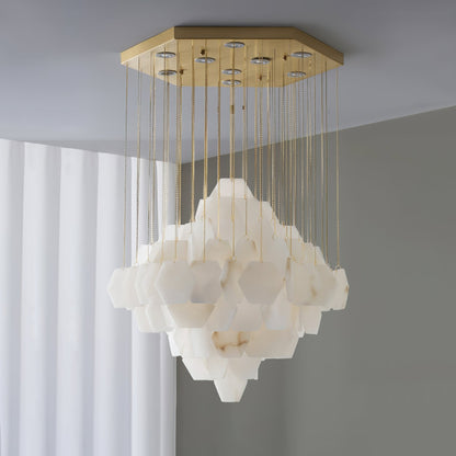 Hexa Alabaster Cascade Chandelier - Richardrider