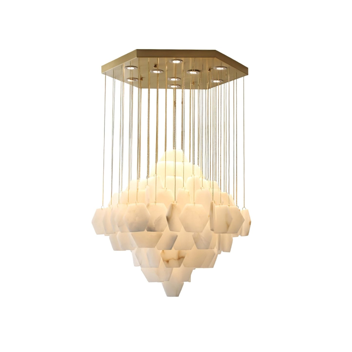 Hexa Alabaster Cascade Chandelier - Richardrider