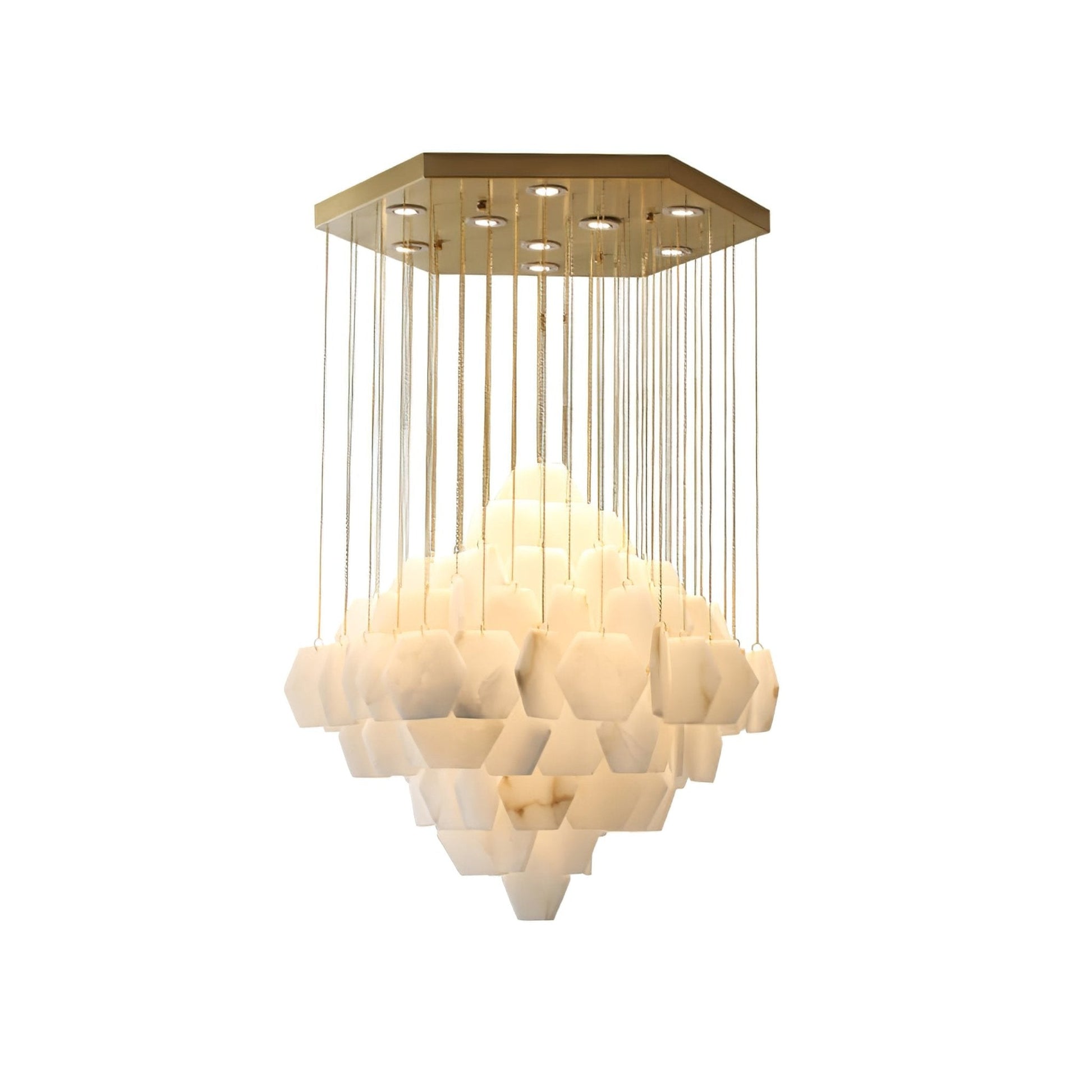 Hexa Alabaster Cascade Chandelier - Richardrider