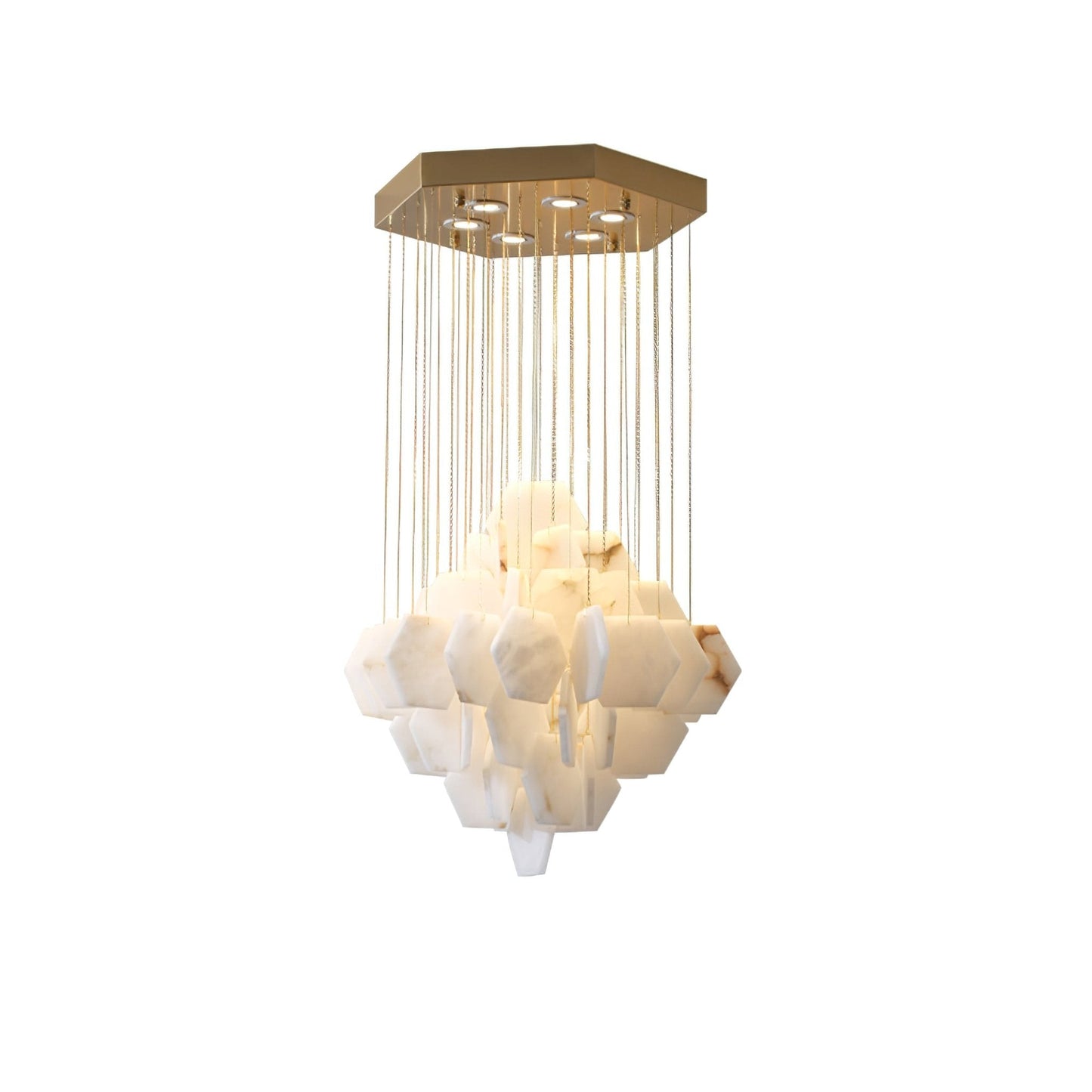 Hexa Alabaster Cascade Chandelier - Richardrider