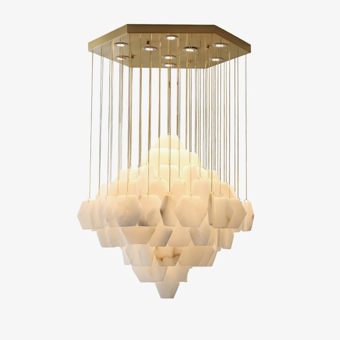 Hexa Alabaster Cascade Chandelier - Richardrider