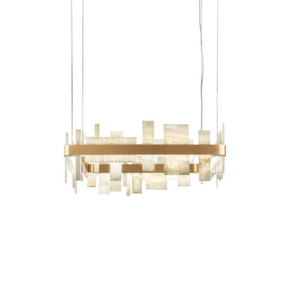 Honice Flake LED Alabaster Chandelier - Richardrider