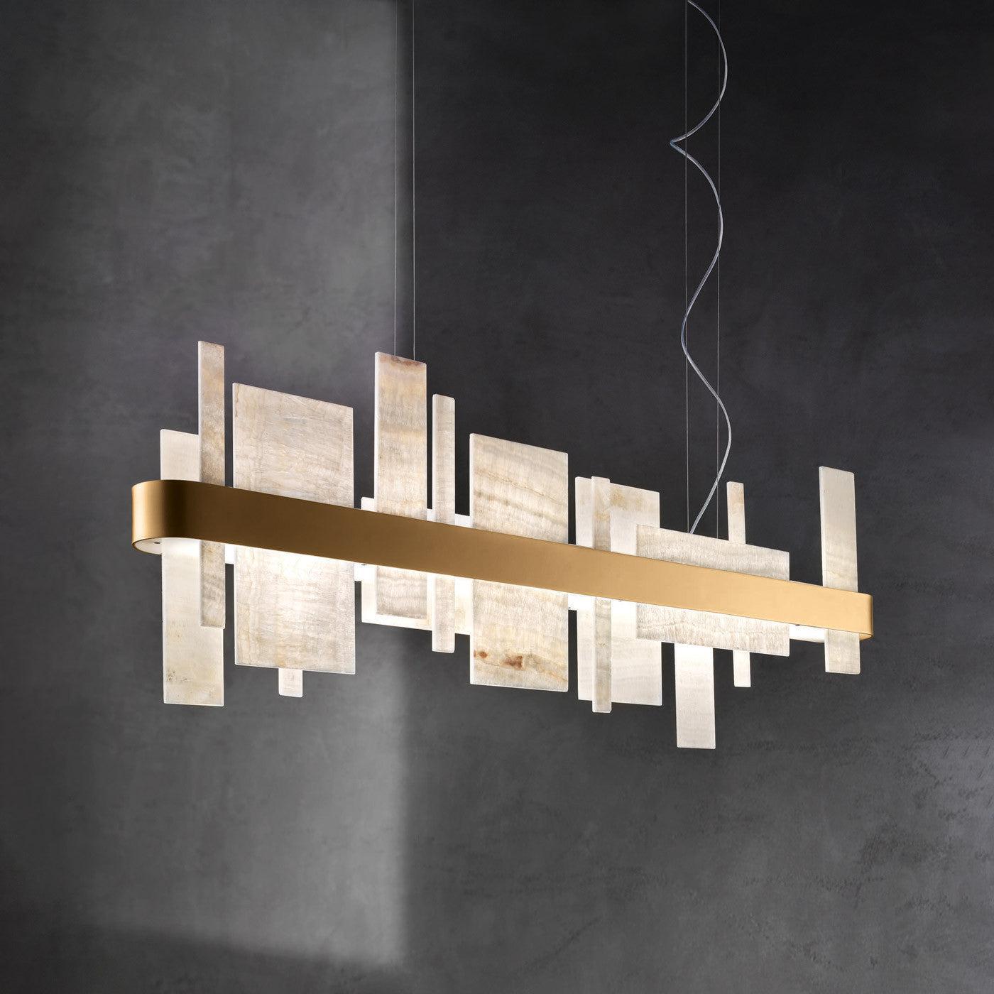 Honice Flake LED Alabaster Chandelier - Richardrider