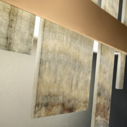 Honice Flake LED Alabaster Chandelier - Richardrider