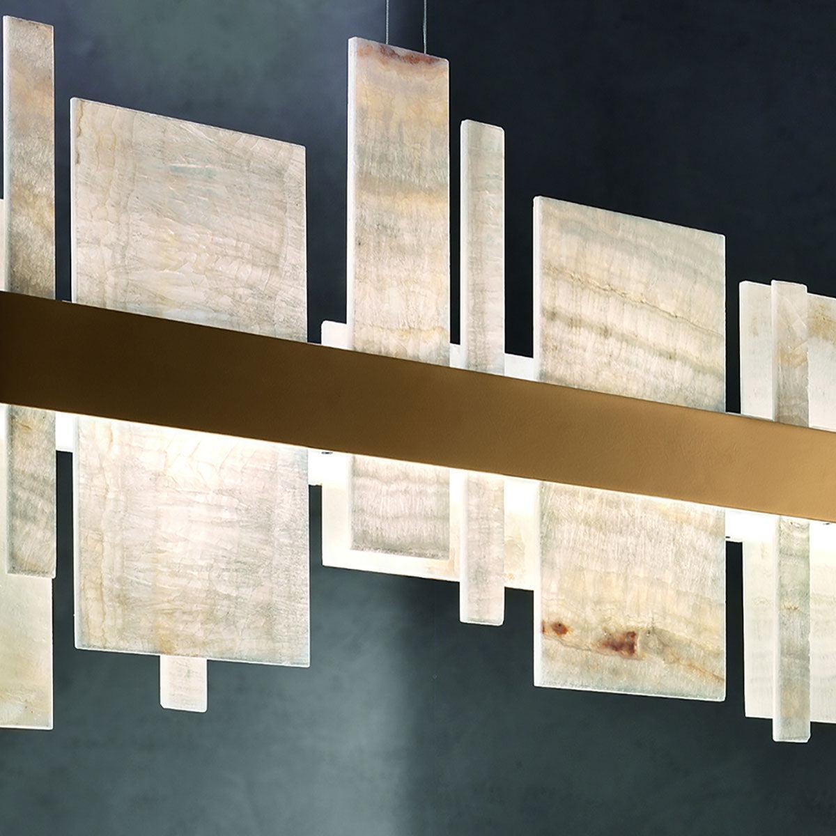 Honice Flake LED Alabaster Chandelier - Richardrider