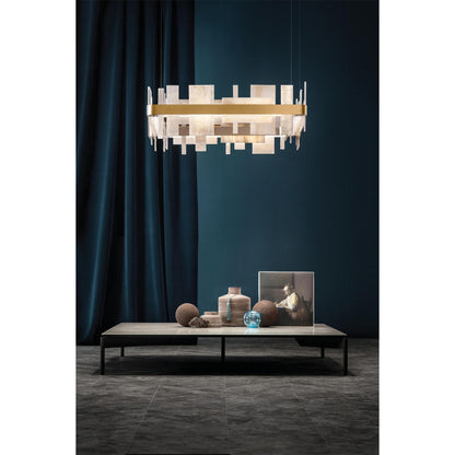 Honice Flake LED Alabaster Chandelier - Richardrider