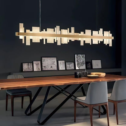 Honice Flake LED Alabaster Chandelier - Richardrider