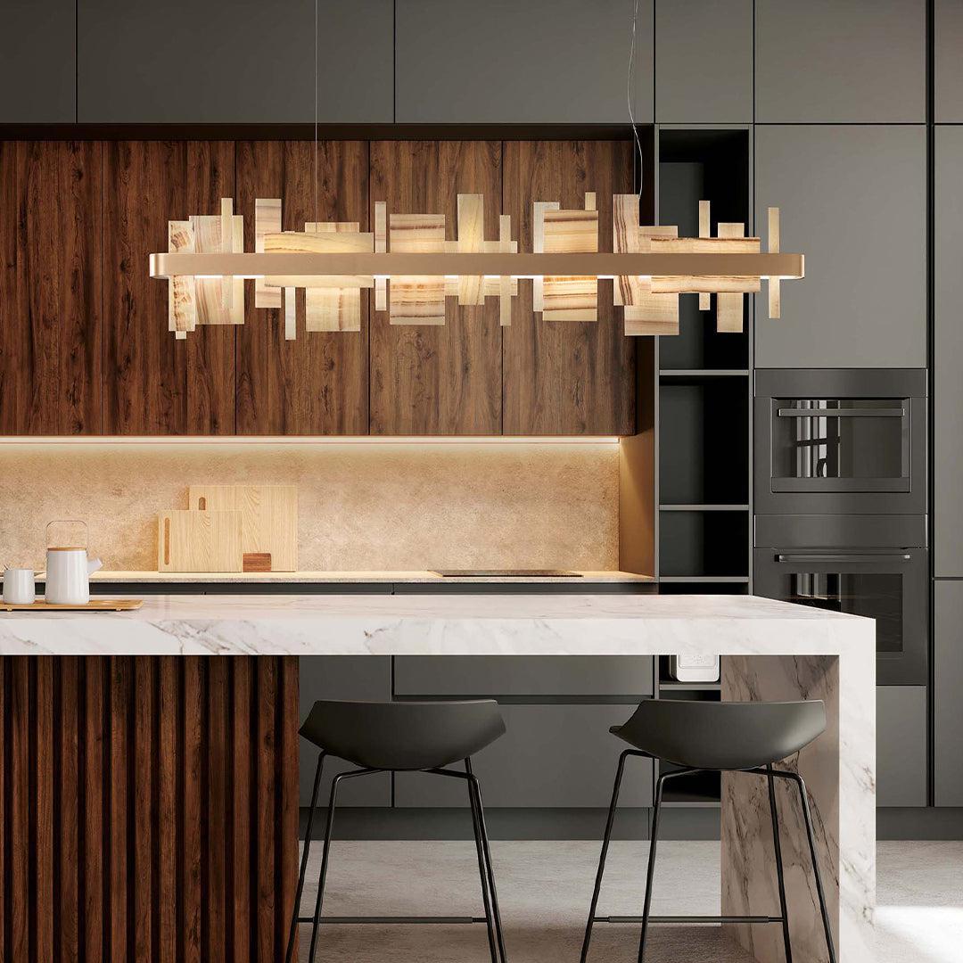 Honice Flake LED Alabaster Chandelier - Richardrider
