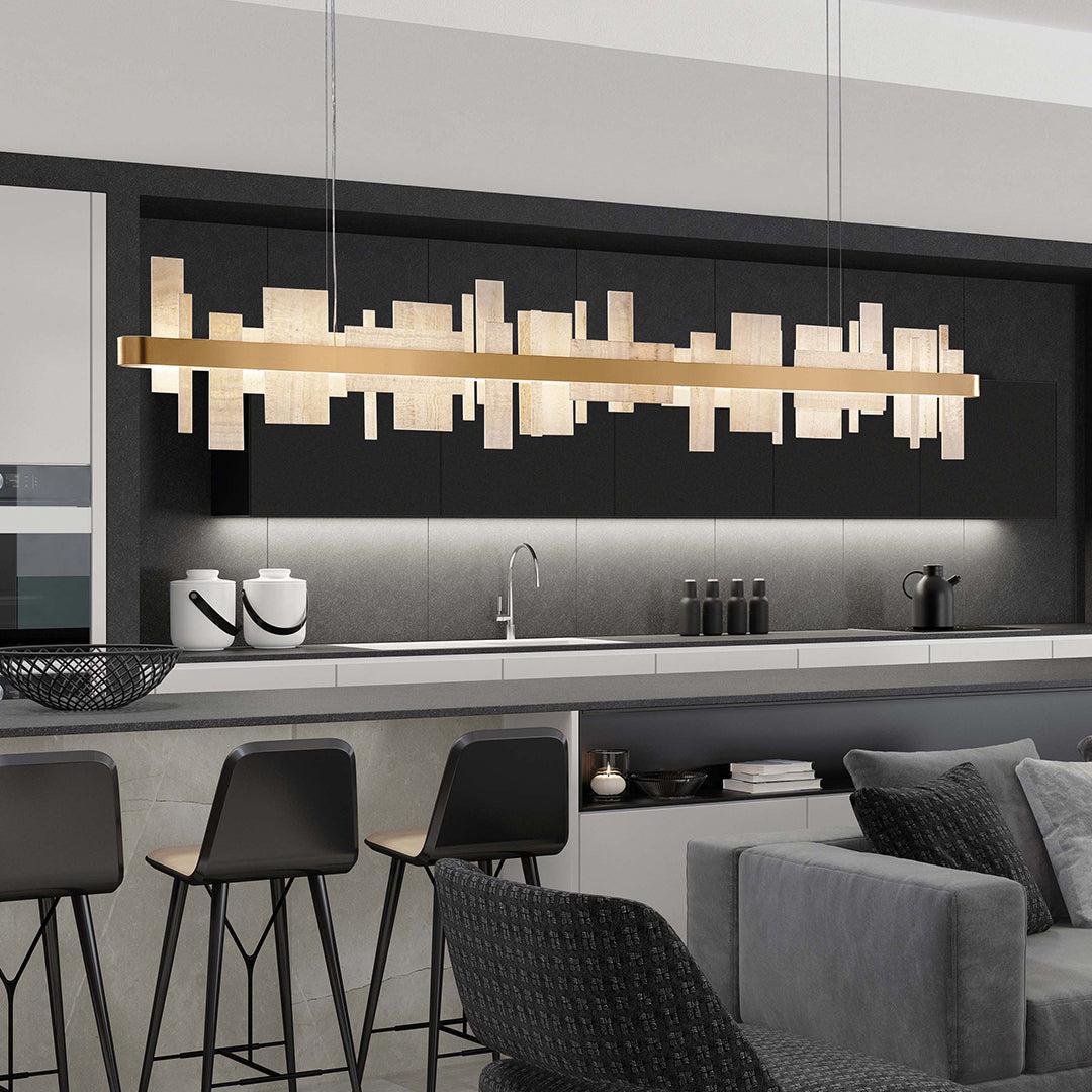 Honice Flake LED Alabaster Chandelier - Richardrider