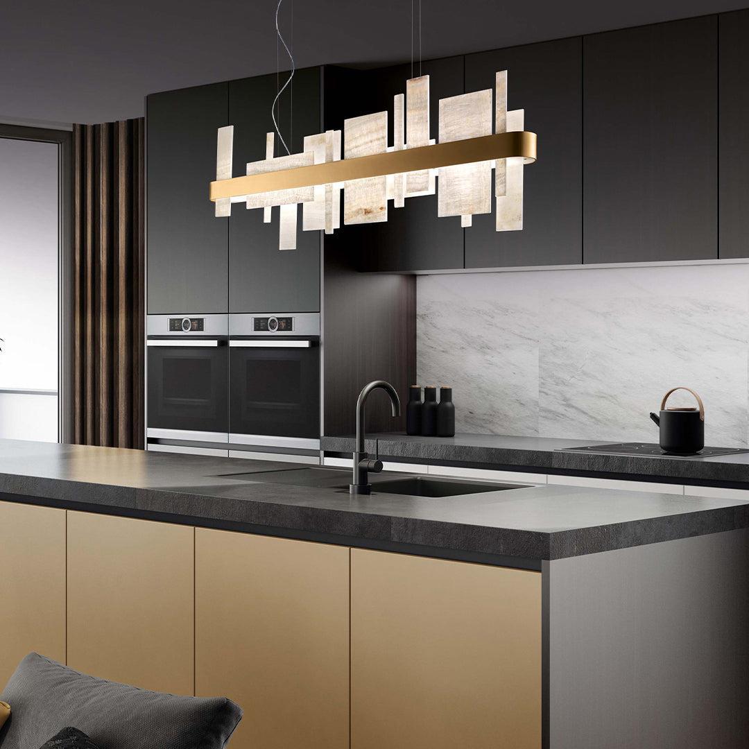 Honice Flake LED Alabaster Chandelier - Richardrider