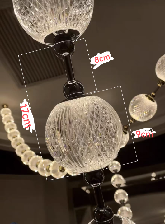 Modern Creative Pearl Necklace Chandelier for Living Room/Staircase/Foyer/Entryway - Richardrider