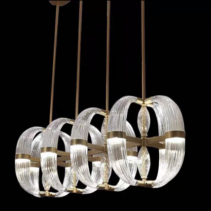Modern Art Glass Chandelier for Living Room/Dining Room/Kitchen Island/Bedroom