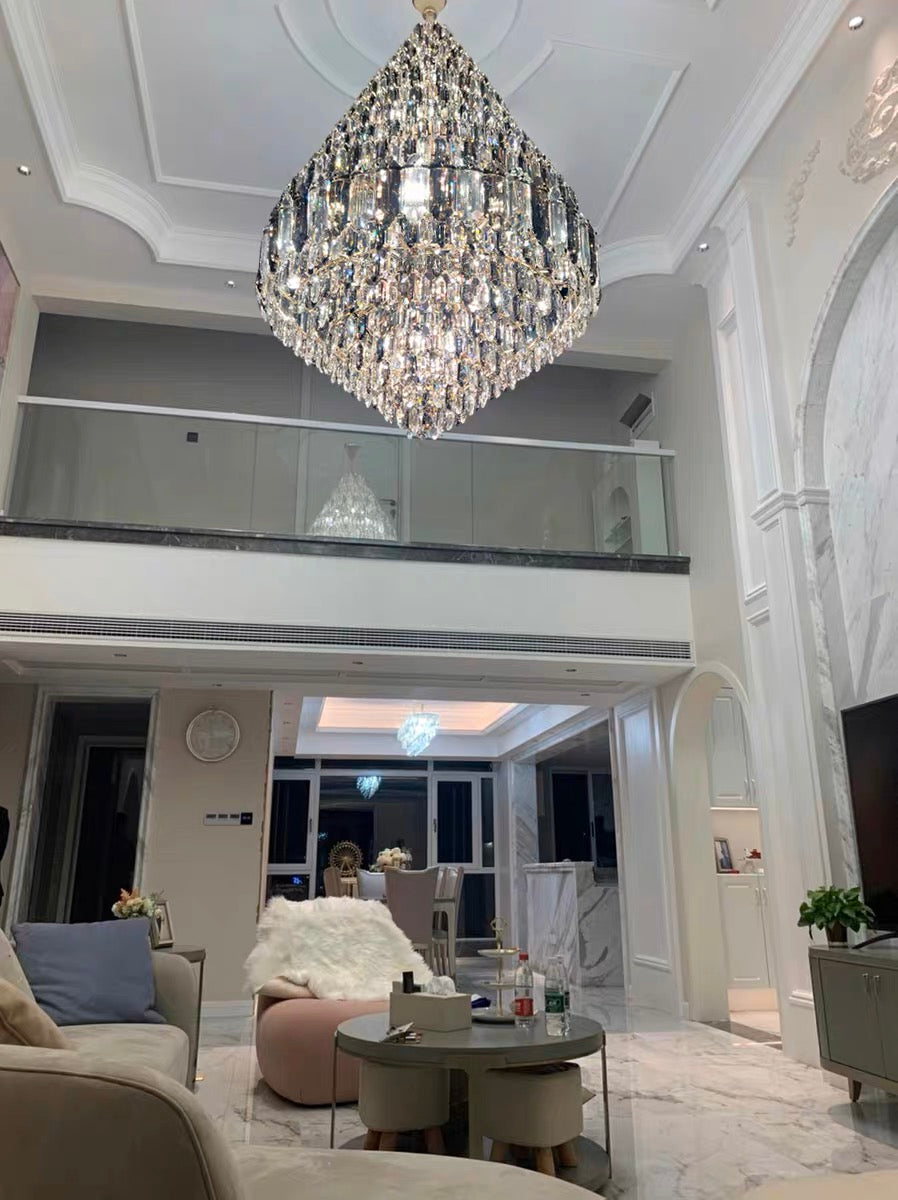 Staircase/Foyer Chandelier With High Clarity Crystals Luxury Ceiling Light - Richardrider