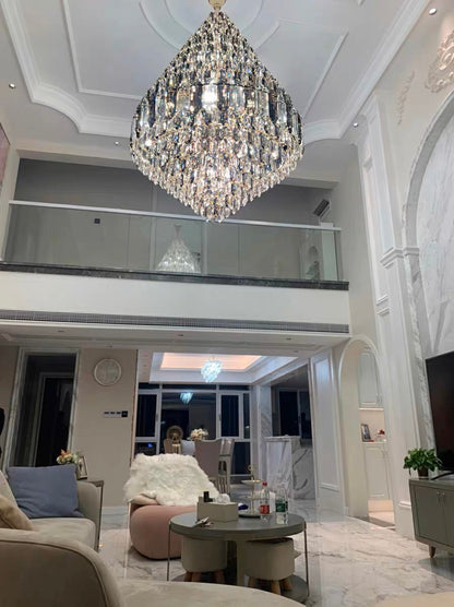Staircase/Foyer Chandelier With High Clarity Crystals Luxury Ceiling Light - Richardrider