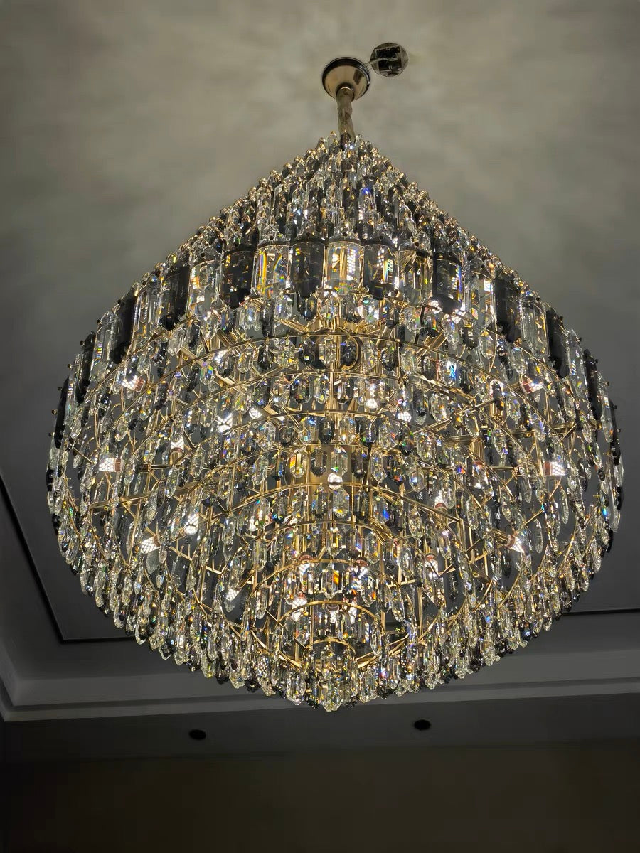 Staircase/Foyer Chandelier With High Clarity Crystals Luxury Ceiling Light - Richardrider