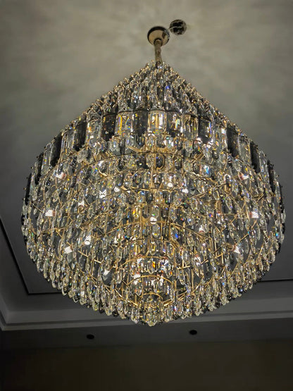 Staircase/Foyer Chandelier With High Clarity Crystals Luxury Ceiling Light - Richardrider