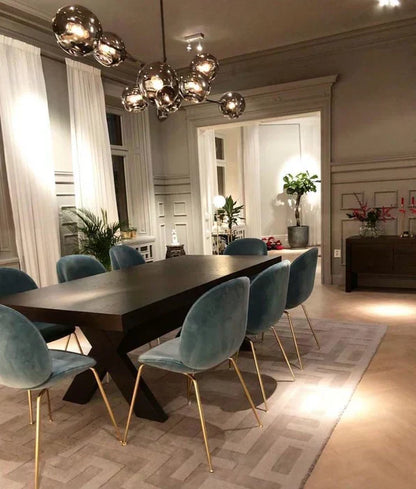 Modern Sputnik Smoky Gray/Amber Glass Branch Chandelier for Kitchen Island/Dining Room - Richardrider