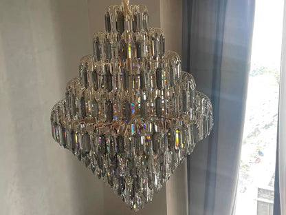 Extra Large Foyer Decorative Crystal Lighting Fixture Living Room Crystal Chandelier For Entryway Staircase - Richardrider