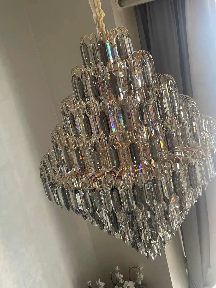 Extra Large Foyer Decorative Crystal Lighting Fixture Living Room Crystal Chandelier For Entryway Staircase - Richardrider