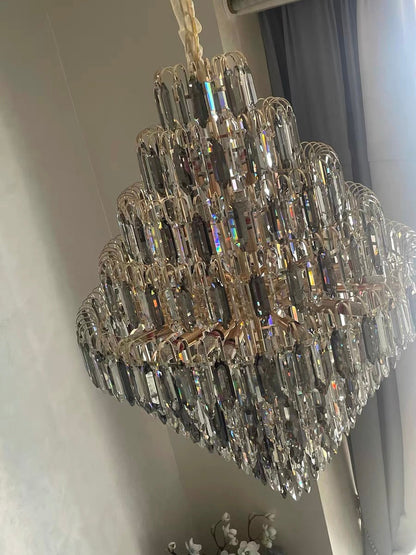 Extra Large Foyer Decorative Crystal Lighting Fixture Living Room Crystal Chandelier For Entryway Staircase - Richardrider