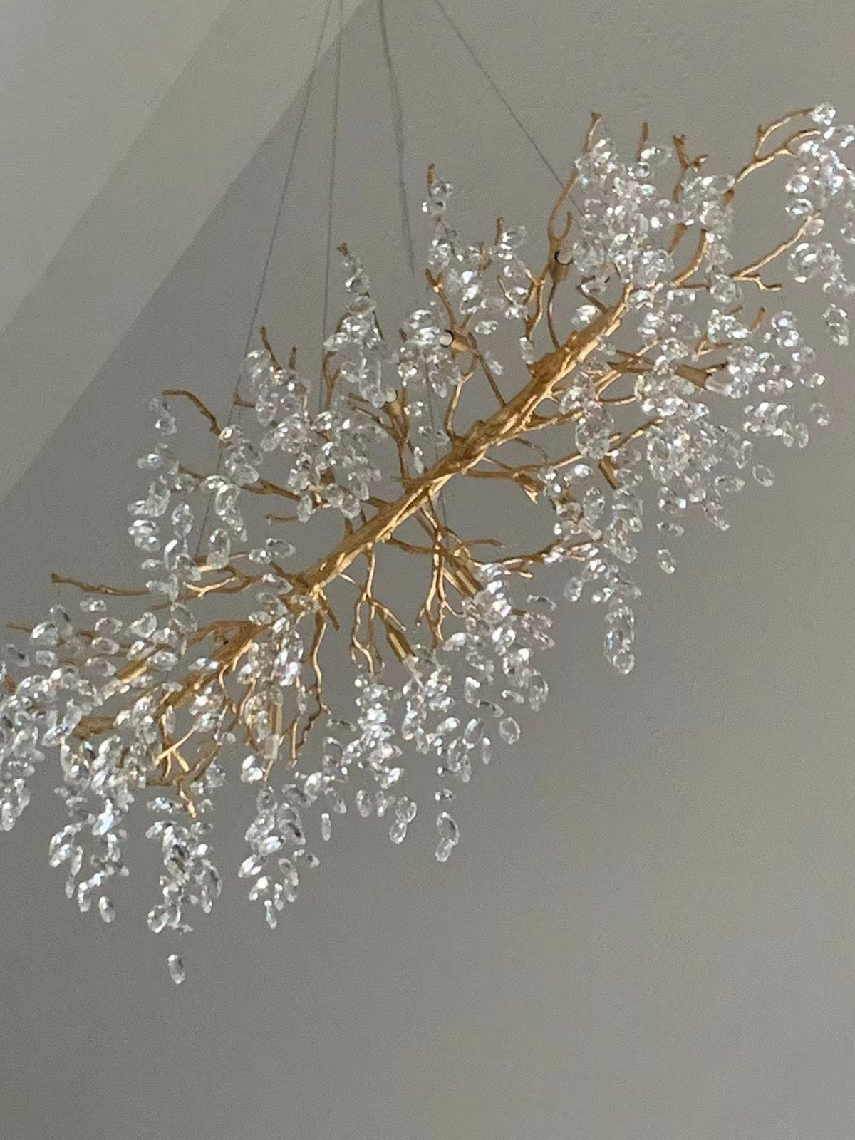 French Branch Elegant Crystal Leaves Chandelier - Richardrider