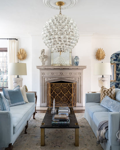 Modern Light Luxury Sphere Crystal Chandelier