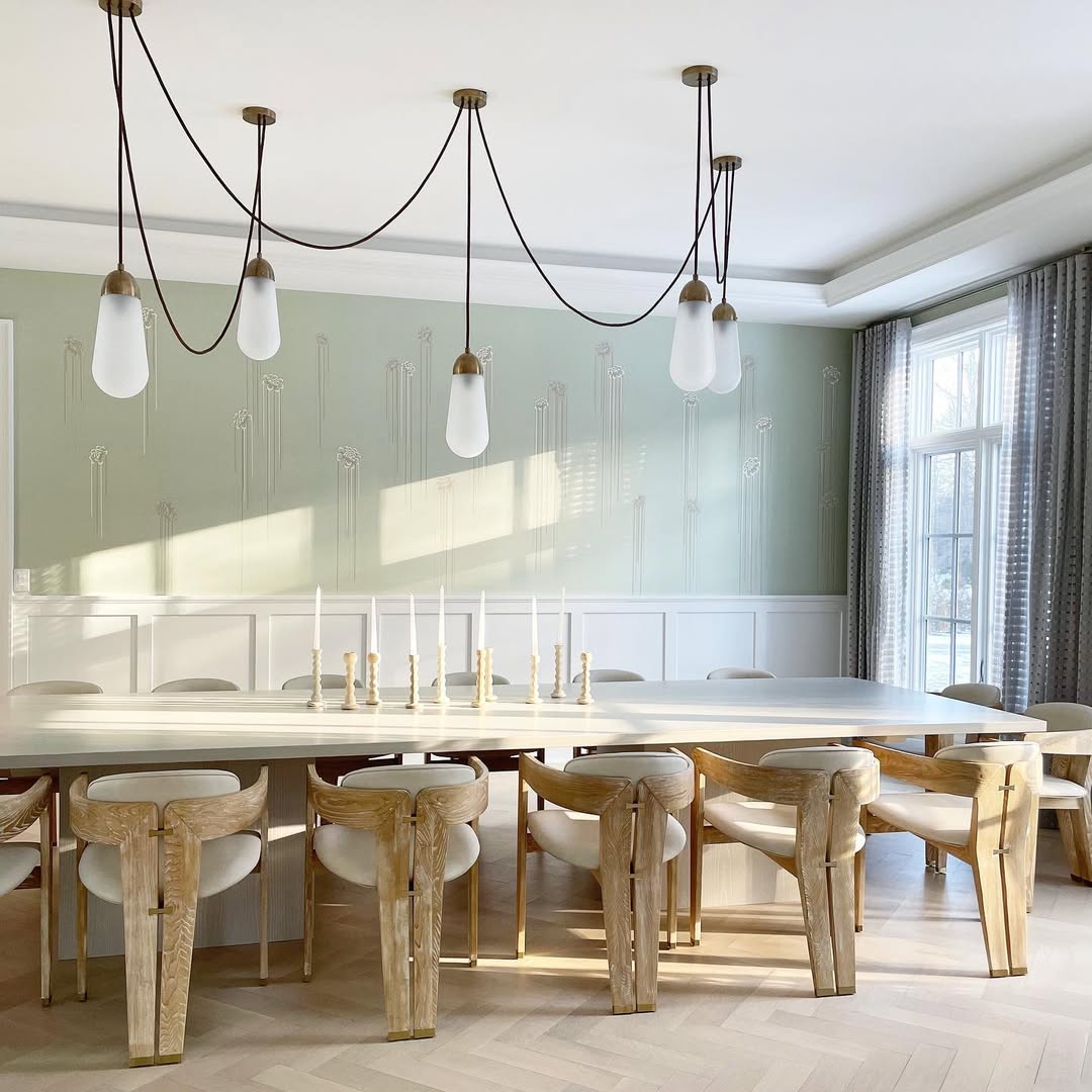 Modern Floating Pears-inspired Frosted Glass Pendant for High-ceiling