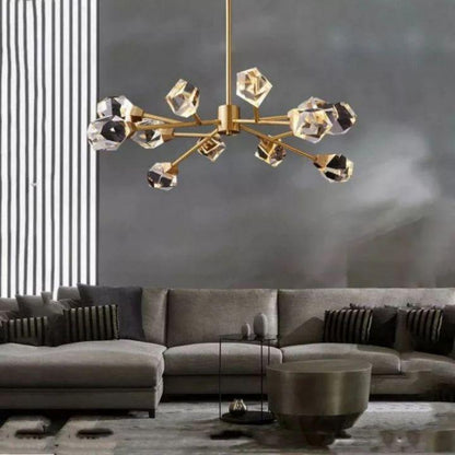 Isaro Faceted Oval Chandelier For Living Room - Richardrider