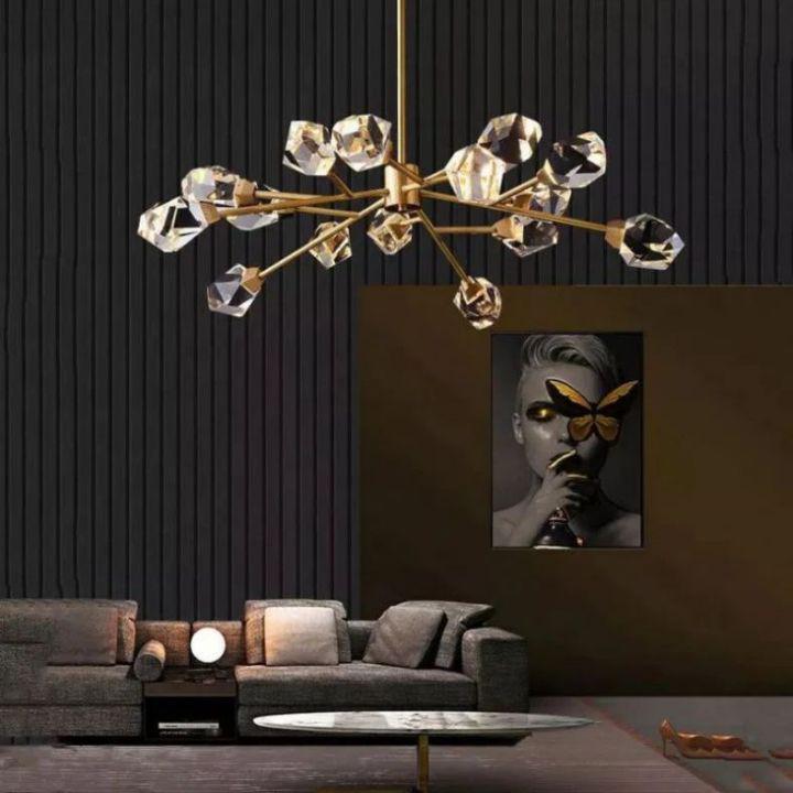 Isaro Faceted Oval Chandelier For Living Room - Richardrider