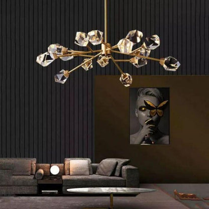 Isaro Faceted Oval Chandelier For Living Room - Richardrider