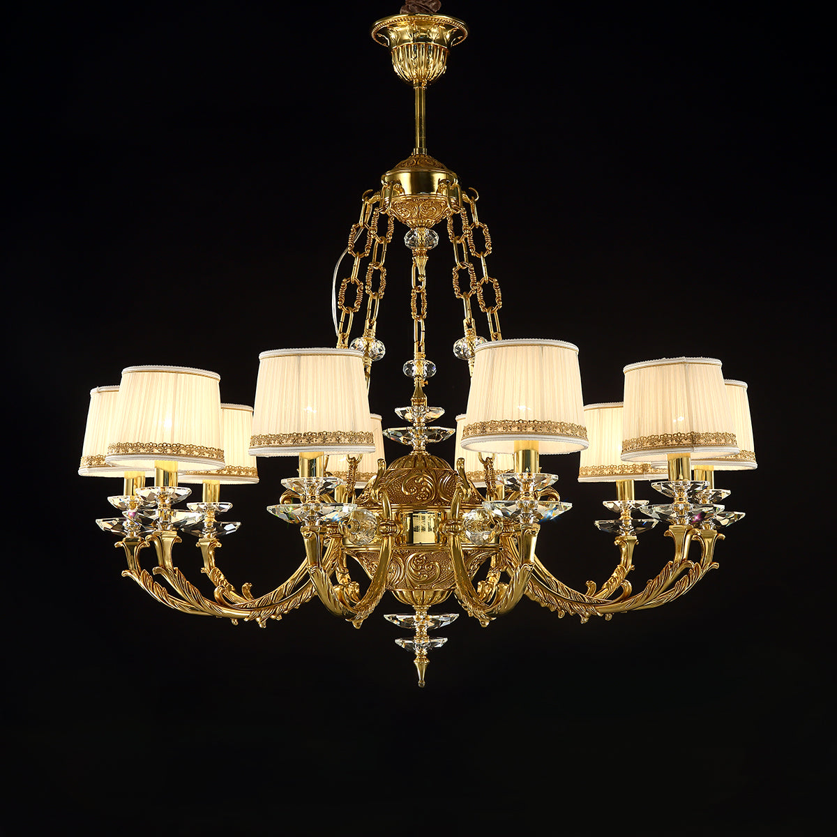 Maria Crystal Classic Chandelier 36" 10 Lights - Richardrider