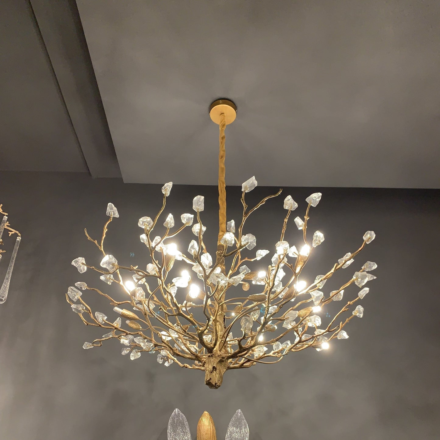 Gemstone Branch Chandelier with Artistic Design for Bedroom or Living Room - Richardrider