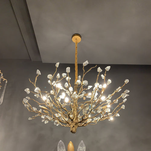 Gemstone Branch Chandelier with Artistic Design for Bedroom or Living Room - Richardrider